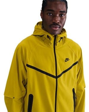 Nike Tech Woven Felpe Con Cappuccio - Giallo