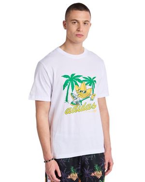 adidas Graphics Magliette - Bianco