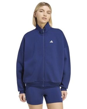 adidas 3 Stripes Damen Trainingsoberteile - Blau