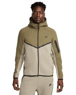 Nike Tech Fleece Herren Kapuzenpullover - Grün