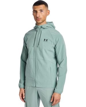 Under Armour Stretch Woven Top Da Pista - Verde