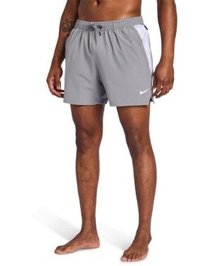 Nike 5 Inch Swim Shorts Print Uomo - Blu