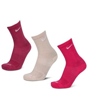Nike Everyday Cushioned Crew 3 Pack Socken - Pink