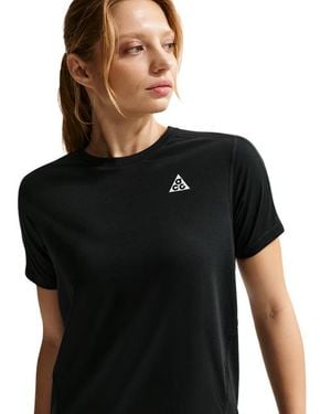 Nike Acg Dri-Fit Short-Sleeve Trail Running Top Damen T-Shirts - Schwarz
