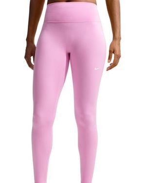 Nike One Seamless High-Waisted Leggings Donna - Rosa