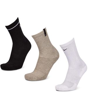 Nike Everyday Cushioned Crew 3 Pack Calze - Nero