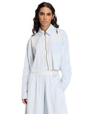 adidas Poplin Shirt Donna - Blu