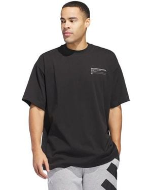 adidas ANTHONY EDWARDS SEASONAL GRAPHIC T-SHIRT - Schwarz