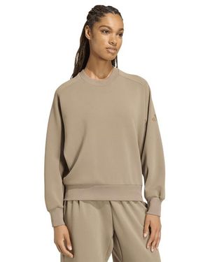 adidas Soft Lux Loose Sweatshirt Donna - Neutro
