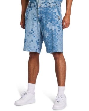 Project X Paris Future Past Pixel Herren Kurze Hosen - Blau