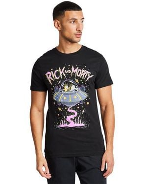 Merchcode Rick & Morty Magliette - Nero