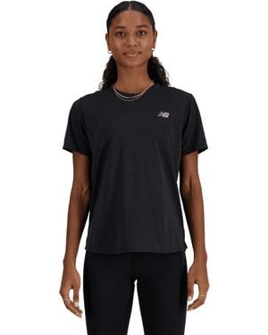 New Balance Athletics T-Shirt Magliette - Nero
