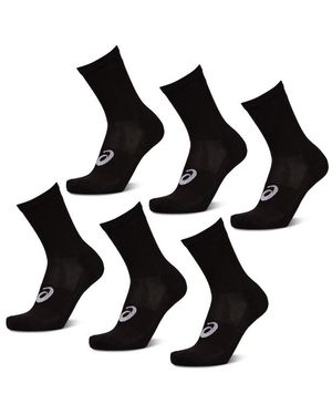 Asics 6 Pack Crew Sock Socken - Schwarz