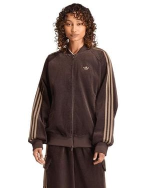 adidas Corduroy Sst Oversized Track Top Donna - Marrone