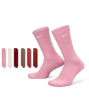 Nike Everyday Cushioned Crew 6 Pack Socken - Pink