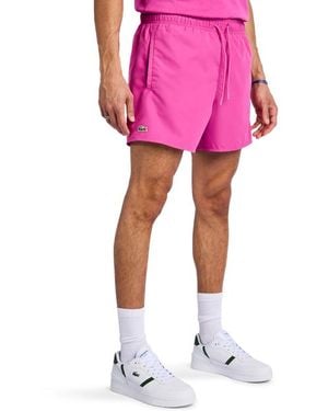 Lacoste Small Croc Magliette - Rosa