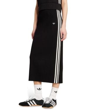 adidas Adicolor Knit 3-Stripes Damen Röcke - Schwarz