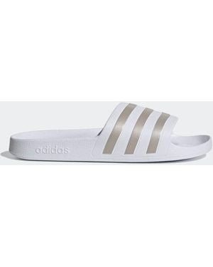 adidas Adilette Aqua Slides - Bianco