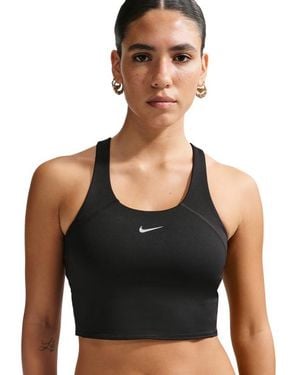 Nike Tempo Medium-Support Sports Bra Donna - Nero