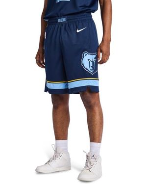 Nike Shorts Memphis Grizzlies Icon Edition Swingman Nba - Blu