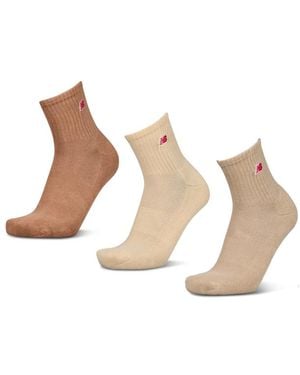New Balance Quarter 3 Pack Socken - Weiß