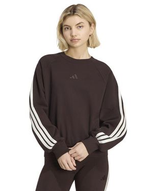 adidas Kit 3-Stripes Sweatshirt Donna - Nero