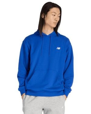 New Balance Terry Herren Kapuzenpullover - Blau