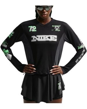 Nike Swift Long-Sleeve Running Top Donna - Nero