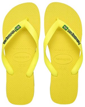Havaianas Brasil Logo Infradito E Sandali - Giallo
