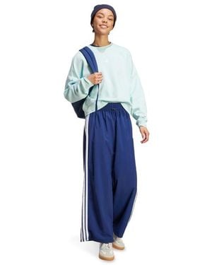 adidas Essentials 3-Stripes Woven Bottoms Damen Hosen - Blau