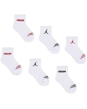 Nike Kids Ankle 6 Pack Socken - Weiß