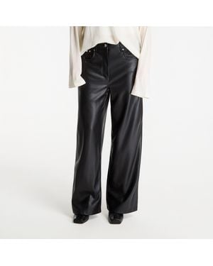 Calvin Klein Pants Jeans Faux Leather 5 Pkt P - Black