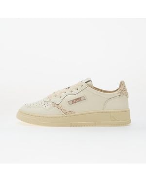 Autry Sneakers Medalist Low Wom Lea/ Macrame Mrsh/ Ecru Eur - Wit