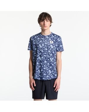 Saysky T-shirt flower combat t-shirt m - Bleu