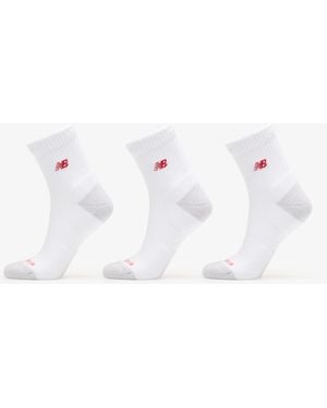 New Balance Socken Active Premium Qtr 3 Pack - Weiß