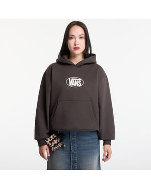 Vans Sweatshirt Oval Logo Relaxed Pullover - Schwarz