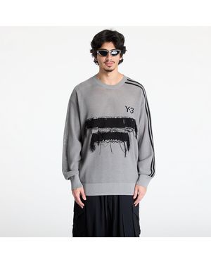 Y-3 Trui Graphic Knit Crew Sweatshirt - Grijs