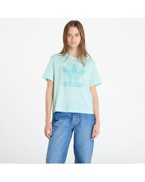 adidas Originals T-Shirt Adidas Adicolor Trefoil Tee Boxy - Blue
