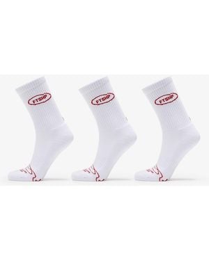 FTSHP Socken Footshop Basic Crew Socks 3-Pack - Weiß