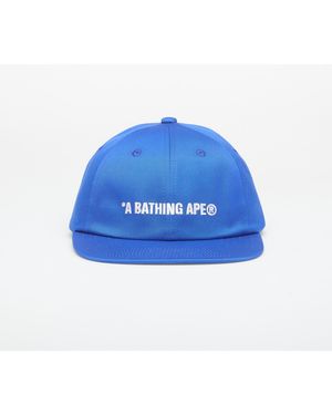 A Bathing Ape Tappo Logo Panel Cap - Blu