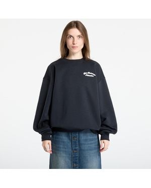 New Balance Felpa Linear Heritage Fleece Crew - Blu