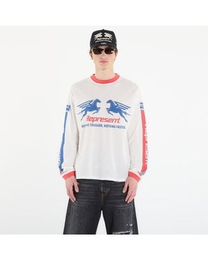 Represent T-Shirt Mesh Pegasus Long Sleeve T-Shirt - White
