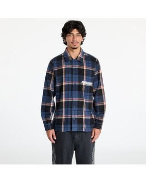 RIPNDIP Hemd Robo Button Up Flannel Shirt - Blau