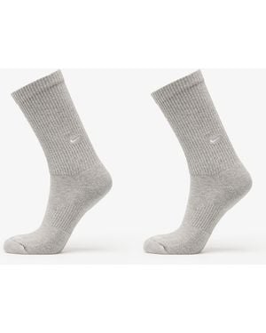 Nike Socken Everyday Cushioned Crew Socks 2-Pack Dark Heather - Grau