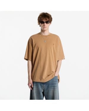 A Bathing Ape T-Shirt Garment Dyed One Point Relaxed Fit Tee - Blau