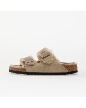Birkenstock Sneakers Arizona Shearling Suede Leather/ Fur Eur - Neutro