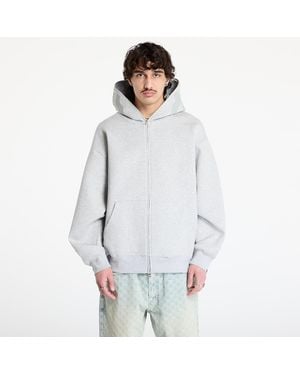A Bathing Ape Sweatshirt Line Camo Interlock Relaxed Fit Shark Full Zip Hoodie - White