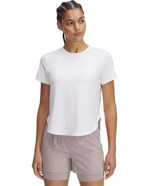 Under Armour T-Shirt Launch Elite Shortsleeve - White