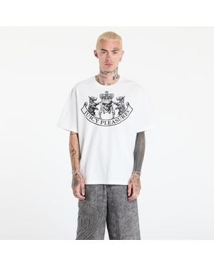 Pleasures T-Shirt Skull Crest Heavyweight Shirt - Weiß