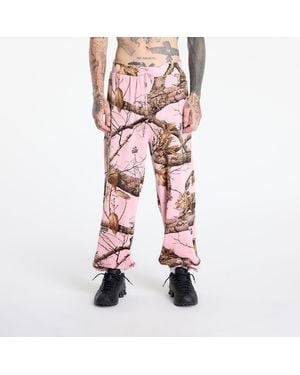 Pleasures Pantaloni Realtree Velour Track Pants - Rosa